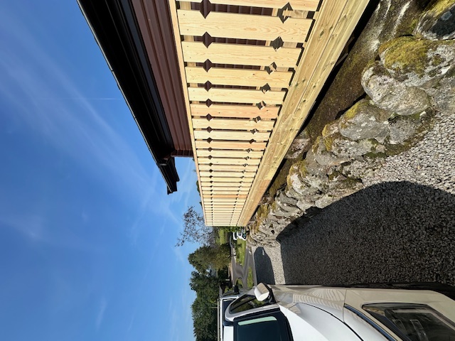 Decorative timber fencing