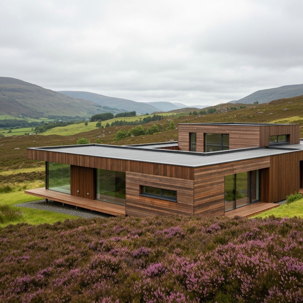 Modern timber cladding