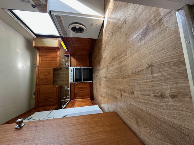 Kitchen with premium wood-effect flooring installation