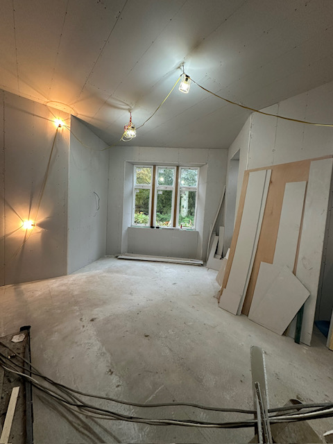 Loft conversion with vaulted ceiling
